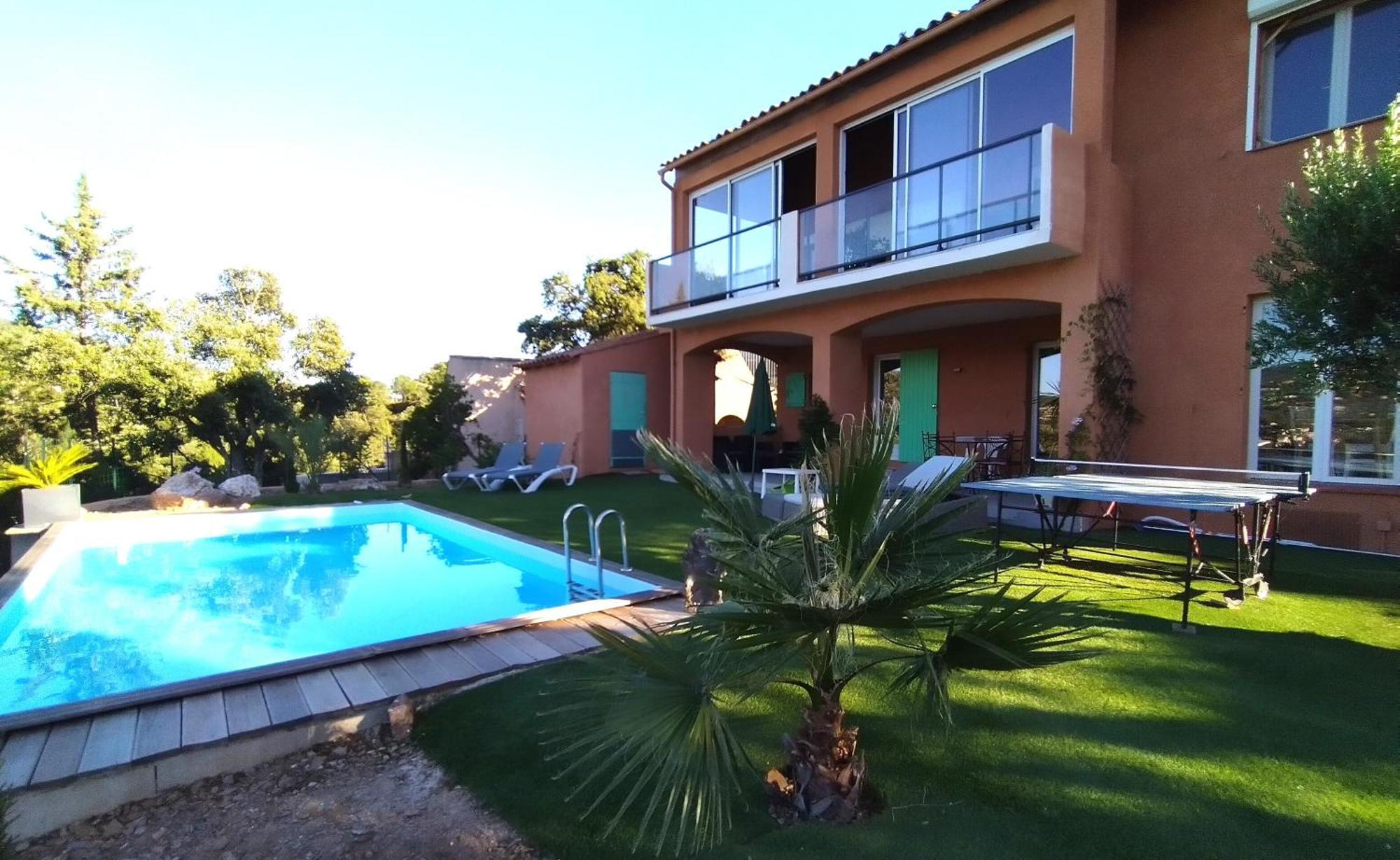 Superbe Bas De Villa 80 M2 Piscine Privee Reservee Aux Vacanciers Avec Vue Magnifique 6 Couchages La Londe-les-Maures Ngoại thất bức ảnh